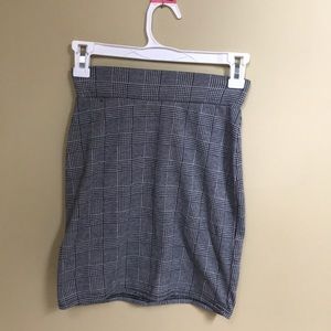 Boohoo Petite Plaid Skirt